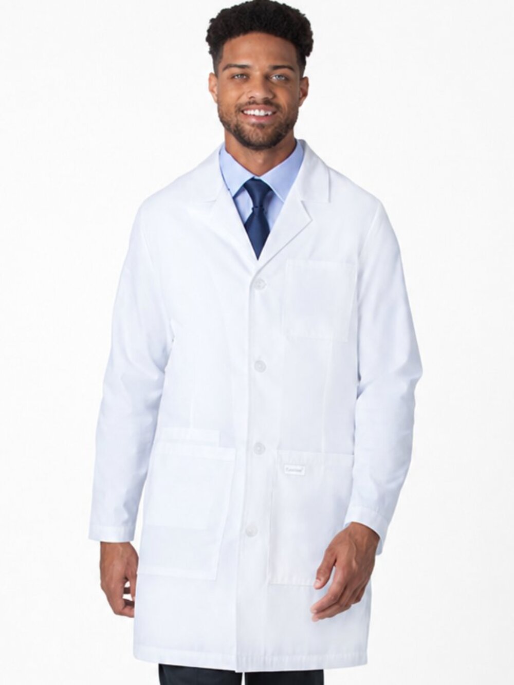 Landau 3610SC Unisex Lab Coat XS White 4 Pocket Medical Healthcare New Sealed